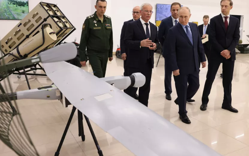 Путин посетил ижевского производителя беспилотников «Аэроскан»