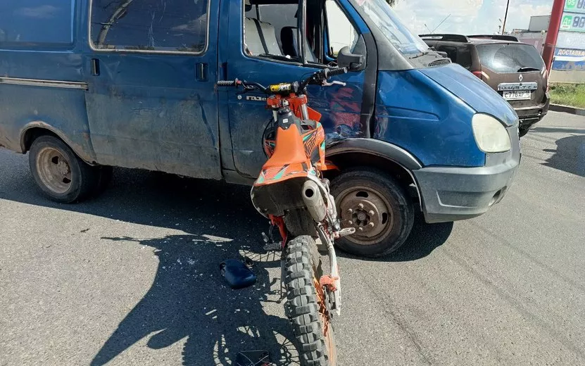 15-летний мотоциклист пострадал в столкновении с «Газелью» в Ижевске