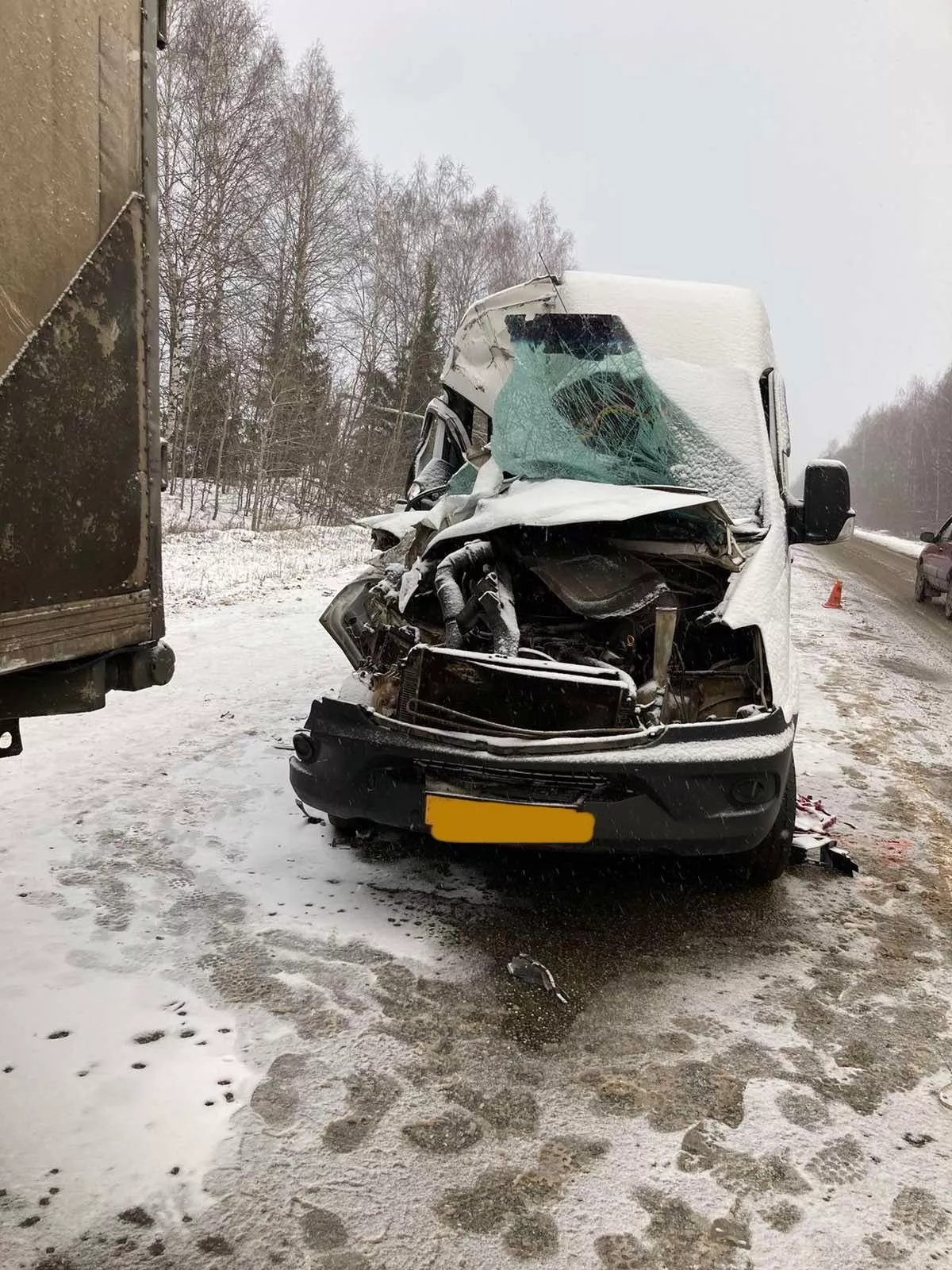 Девять человек пострадали в ДТП с грузовиком и микроавтобусом на трассе под Ижевском
