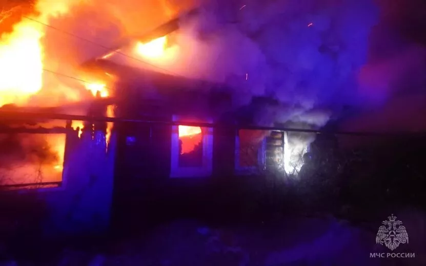 В Удмуртии 2 января во время пожара в частном доме погиб ребенок 