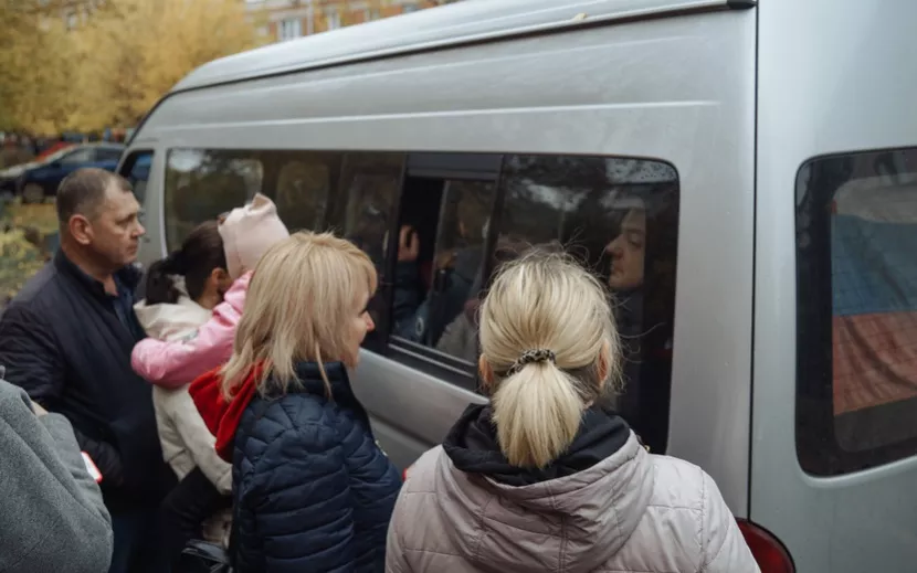 Проводы мобилизованных в Ижевске, 11 октября. Фото: Маша Бакланова