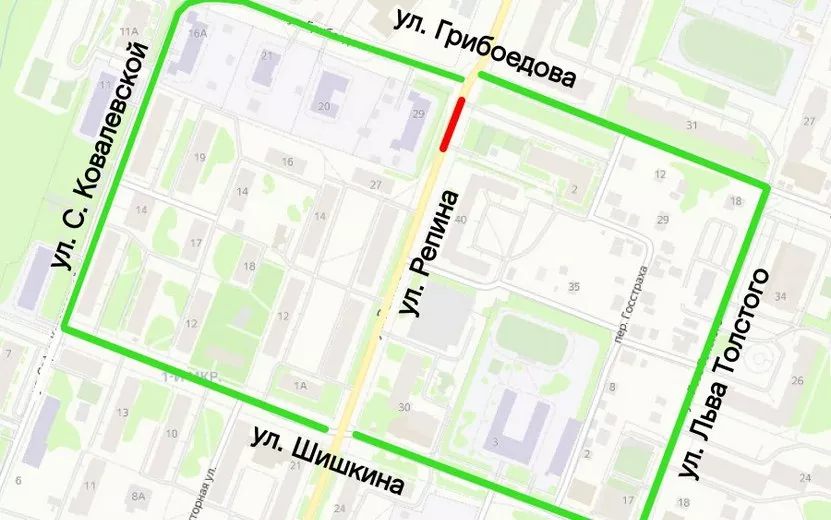 Проезд по улице Репина перекрыли в Ижевске