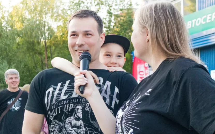 Интервью с победителем. Фото: Данил Иванов