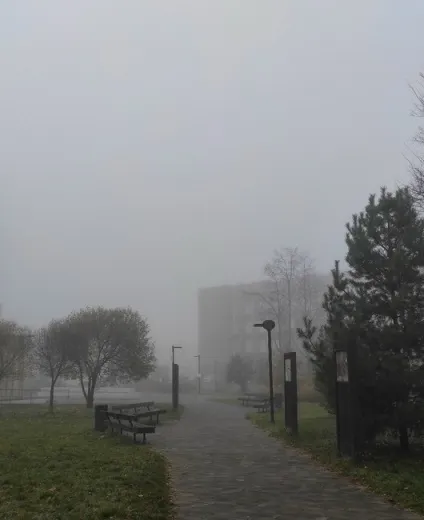 Туман в Ижевске 17 октября. Фото: Ксения Аксенова