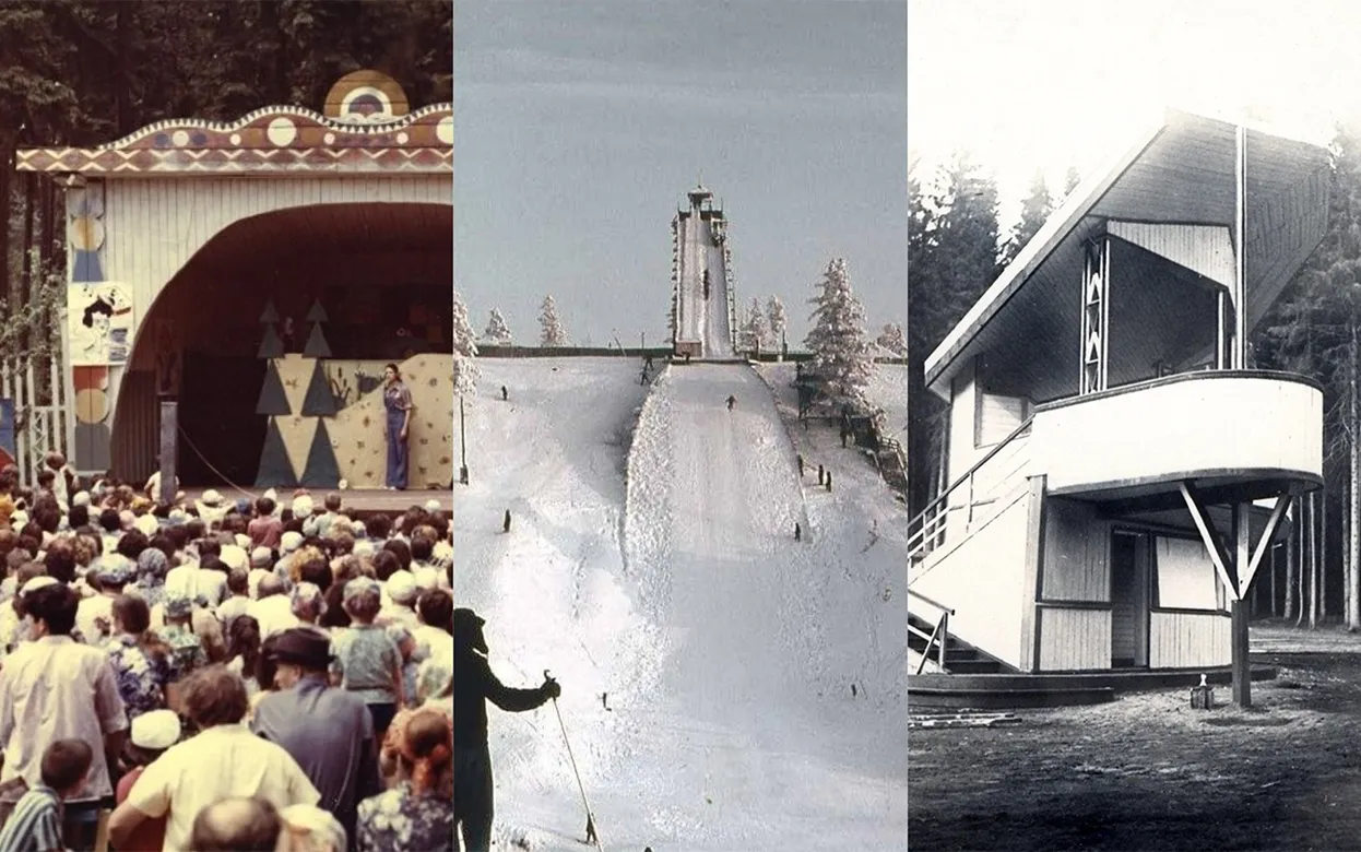 Парковая архитектура и трамплин: деревянные постройки Ижевска, которые исчезли