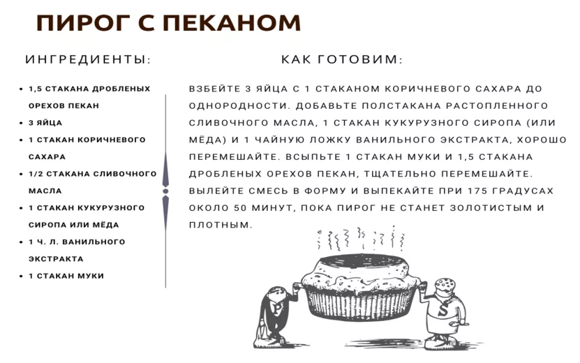 Пирог с пеканом Пирог с пеканом
