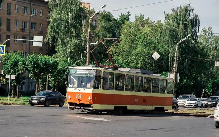Трамваи не идут на участке улицы Ленина в Ижевске