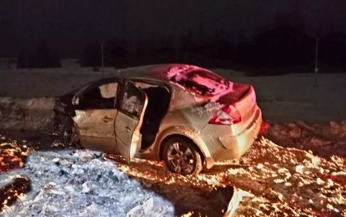 Сильная авария произошла вчера вечером в Удмуртии