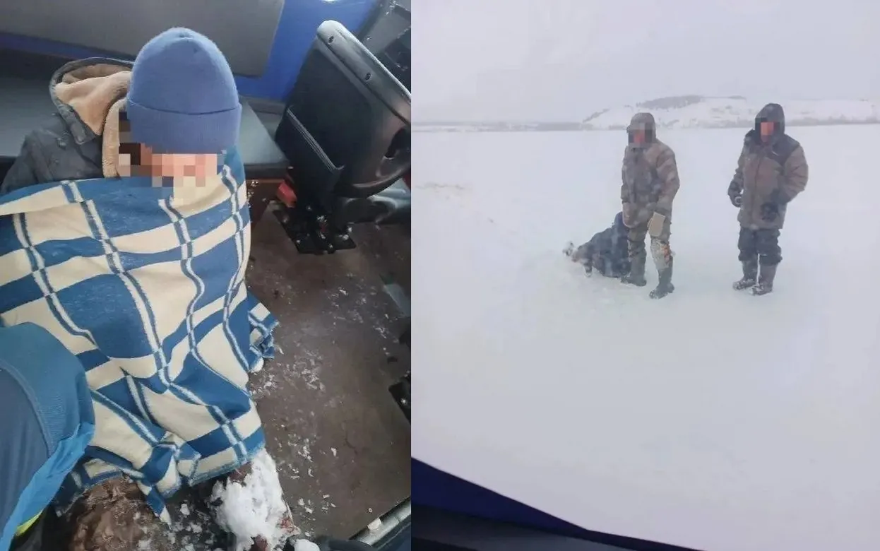 Обездвиженного мужчину спасли со льда Камы в Удмуртии