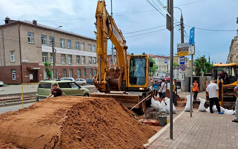 Ремонт ул. Ленина в Ижевске. Фото: администрация города