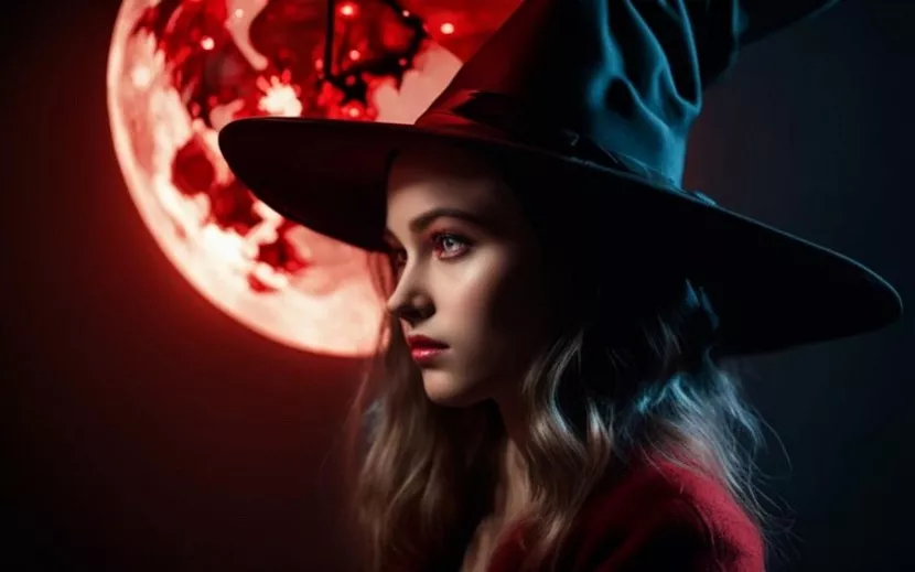 Алая луна может приносить беды тем, в чьем сердце – тьма. Фото: fusionbrain.ai