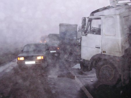 На трассе под Тольятти столкнулись около 40 автомобилей
