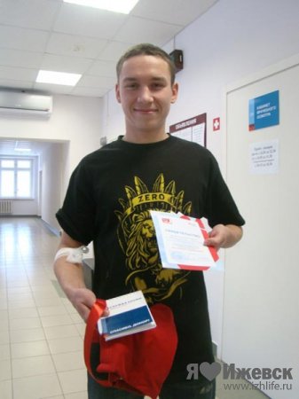 Студенты Ижевска в первый раз стали донорами