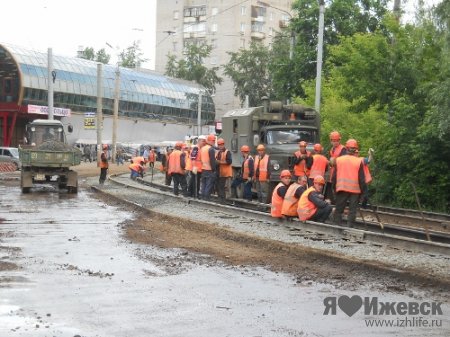 В Ижевске из-за ремонта закрыто движение трамваев на Буммаш