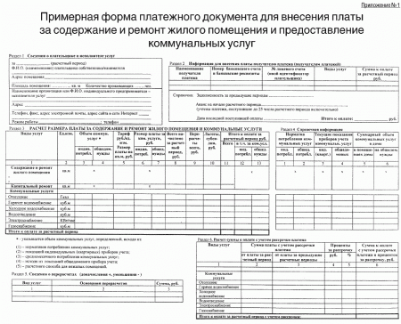 В России вводится новая форма платежной квитанции за услуги ЖКХ