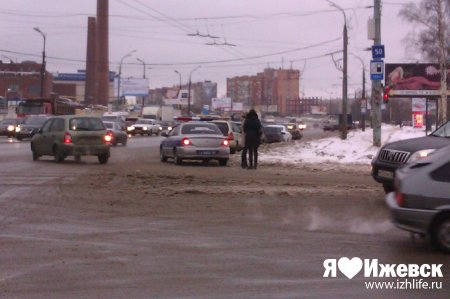 Из-за снегопада в Ижевске выросло количество ДТП
