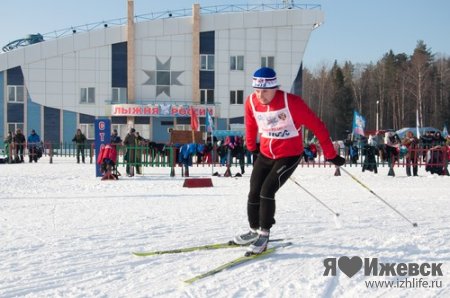 «Лыжня России-2012» в Ижевске состоялась, несмотря на мороз