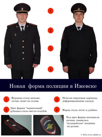 Полицию в Ижевске одели в новую форму