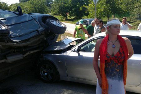 Анастасия Волочкова разбилась в аварии