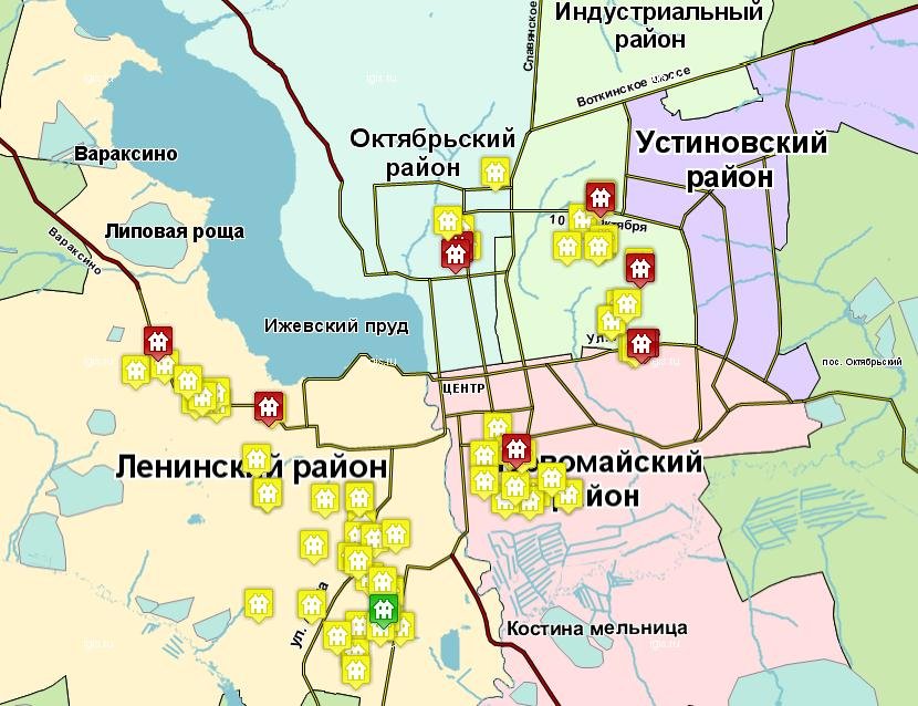 Ижевск анапа карта