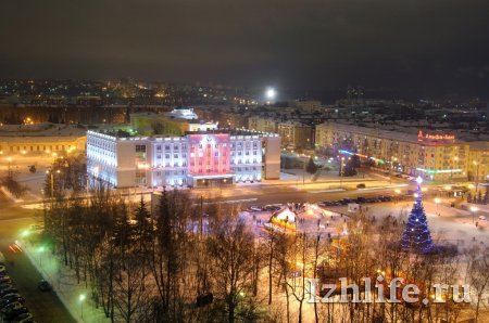 В новогоднюю ночь в центре Ижевска пройдет ретро-дискотека