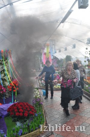 «Карусель» из роз загорелась на открытии выставки «Цветы Удмуртии»