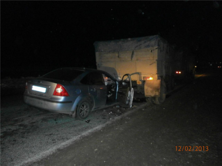 В Удмуртии водитель иномарки после столкновения с КамАЗом  остался цел и невредим