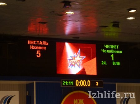 Со счётом 5:1 ижевчане одолели челябинский ХК «Челмет»