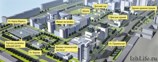 Частный сектор напротив Администрации Ижевска заменят многоэтажки