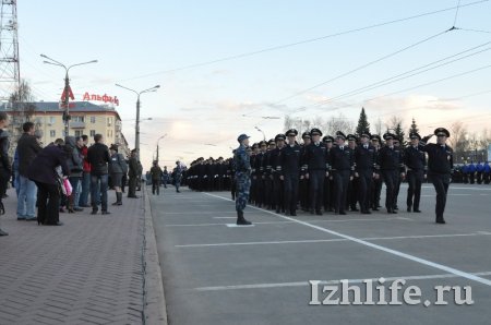 В Ижевске прошла первая репетиция парада Победы
