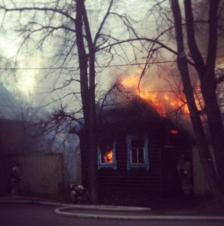 На Пушкинской в Ижевске сгорела «деревяшка»