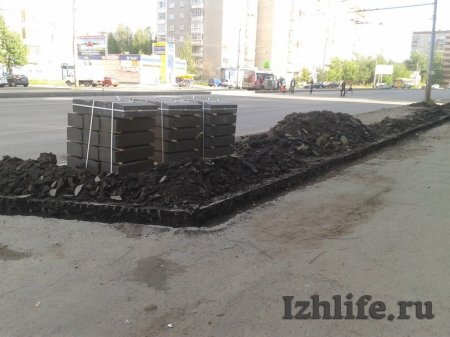 Фотофакт: улицу Молодежную в Ижевске перекрыли для ремонта