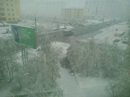 В Ямало-Ненецком автономном округе лето сменилось зимой