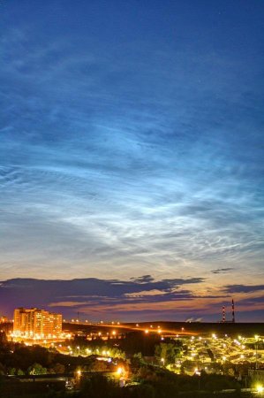 В ночь на 16 июня ижевчане могли наблюдать серебристые облака