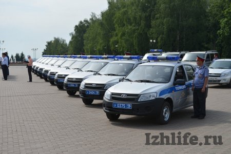 Полицейские Удмуртии получили новые автомобили