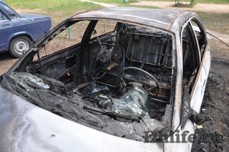 Ночью 30 июня в Ижевске сгорел автомобиль