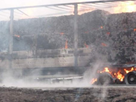 В Удмуртии после аварии сгорели две фуры и бензовоз