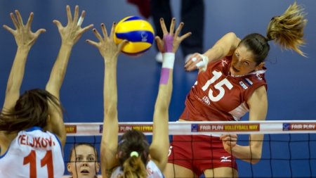Российские волейболистки вышли в финал чемпионата Европы