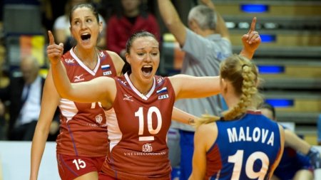 Российские волейболистки вышли в финал чемпионата Европы