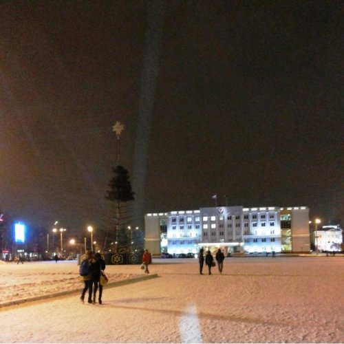 Рисунки метлой на снегу и битый битой троллейбус: о чем говорят в Ижевске