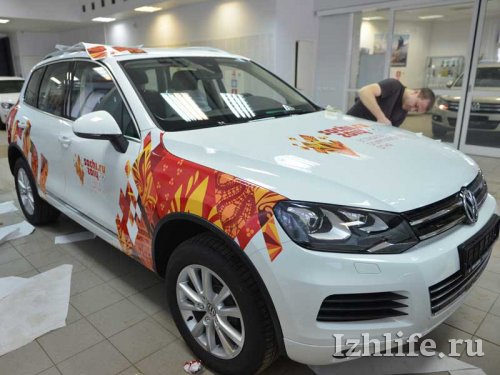 В Ижевске приготовили автомобили для кортежа эстафеты олимпийского огня