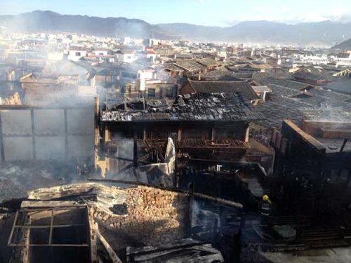 Древний тибетский «Город лунного света» уничтожил гигантский пожар