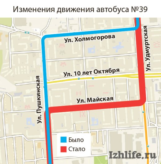 Улицу Пушкинскую от Майской до 10 лет Октября в Ижевске закроют с 21 июля до 3 августа