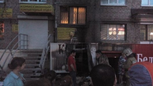 В Ижевске произошел пожар в магазине алкогольной продукции