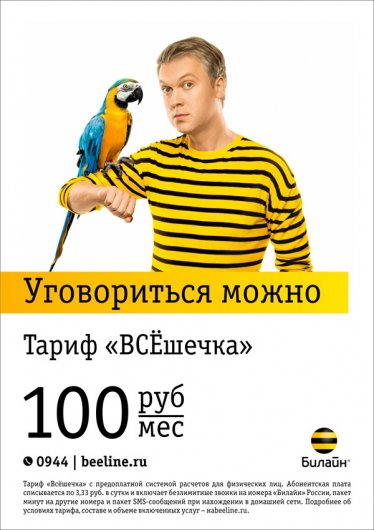 «Билайн»: будь на связи целый месяц всего за 100 рублей!