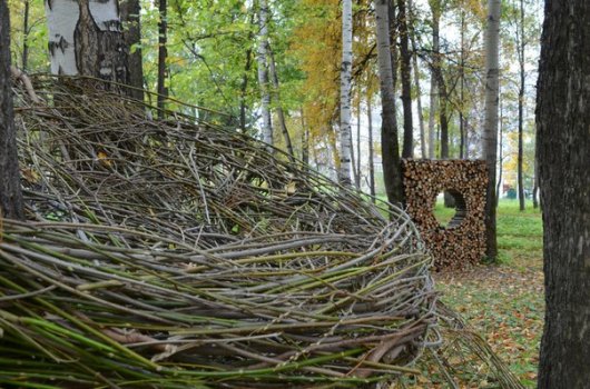 В Ижевске прошел фестиваль по созданию арт-объектов из природных материалов