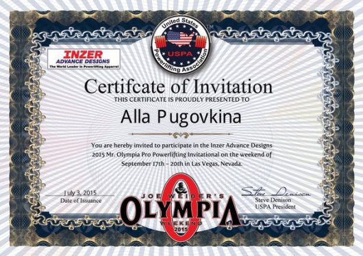 Ижевчанка Алла Пуговкина заняла 1-е место на соревнованиях «Мистер Олимпия» в Лас-Вегасе