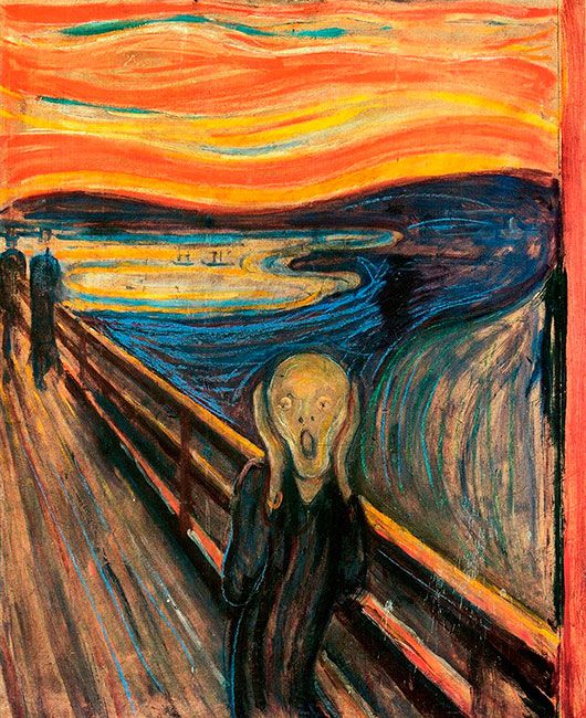 «Крик» Эдварда Мунка стоит 119,9 миллиона долларов. В чем смысл картины узнайте в альбоме «Эдвард Мунк» коллекции «Лучшие современные художники»