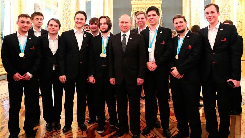 Прием победителей и призеров EuroSkills-2016 в Кремле