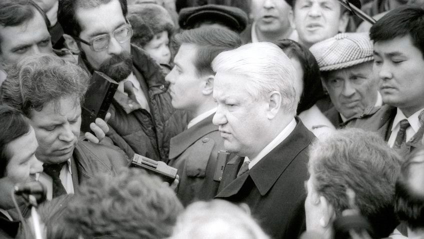 Ельцин в селе Якшур, 1993 год